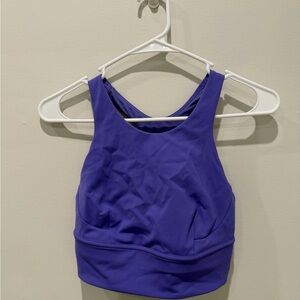 Purple Lululemon High Neck Sports Bra